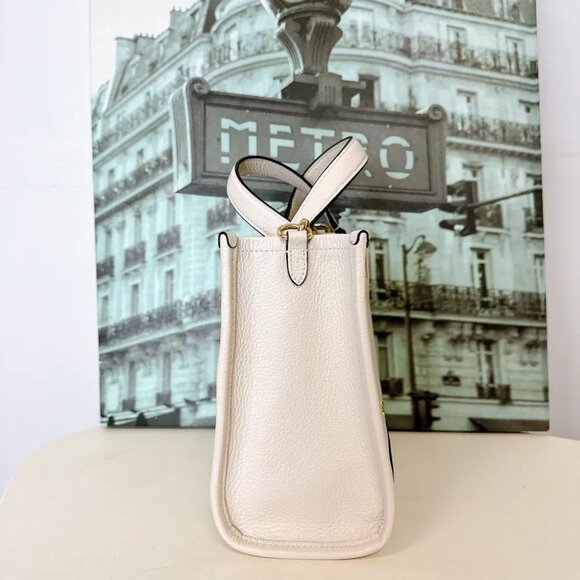 Coach CO971 Dempsey Tote 22 IN Chalk - Picture 4 of 7